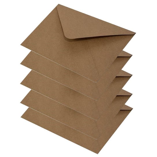 Koperta do kartki A5 15,8x22 kraft - Rzeczy z papieru - 5szt Rzeczy z Papieru