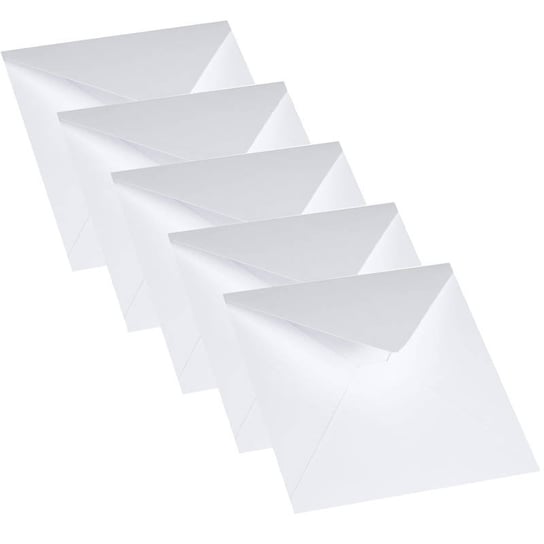 Koperta do kartki biała 15x15 - Rzeczy z papieru - 5szt Rzeczy z Papieru