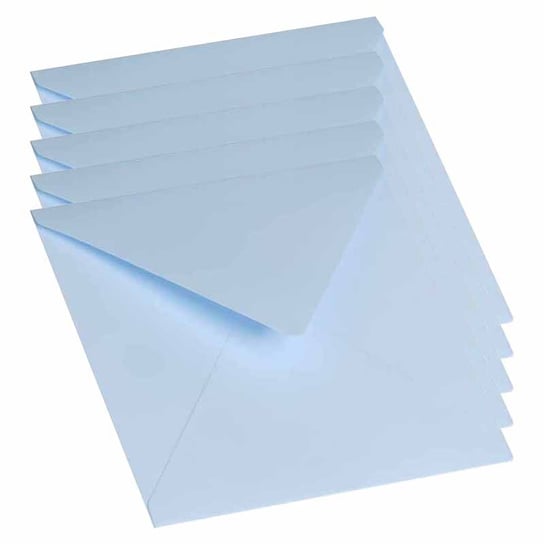 Koperta do kartki błękitna 15x15 - Rzeczy z papieru - 5szt Rzeczy z Papieru