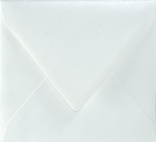 Koperta ozdobna, kwadratowa K4 NK, Sirio Pearl, Delta Ice White, biała Sirio Pearl