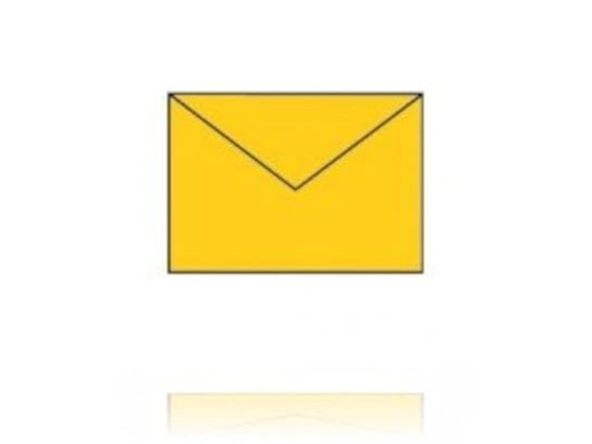 Koperta papierowa w linie C6 – żółta (5 szt.) Inna marka