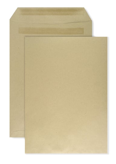 Koperty biurowe listowe C4 NK brązowe 500 szt. - koperty klejone na mokro do korespondencji prywatnej i biznesowej NC koperty