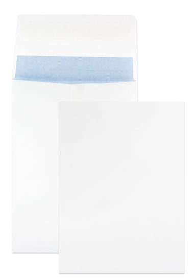 Koperty biurowe listowe rozszerzane boki C5 HK białe 125 szt. - koperty z paskiem do korespondencji prywatnej i biznesowej na dokumenty Netuno