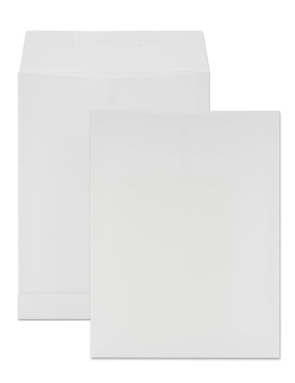 Koperty biurowe listowe rozszerzane E4 HK białe 50 szt. - koperty z paskiem do korespondencji prywatnej i firmowej na dokumenty Netuno