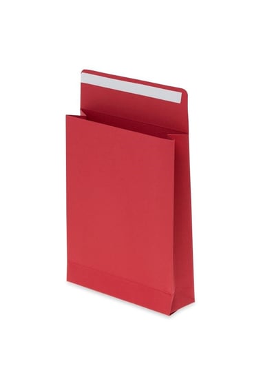 Koperty kartonowe, czerwone, 130x170x40 mm, 10 sztuk Neopak