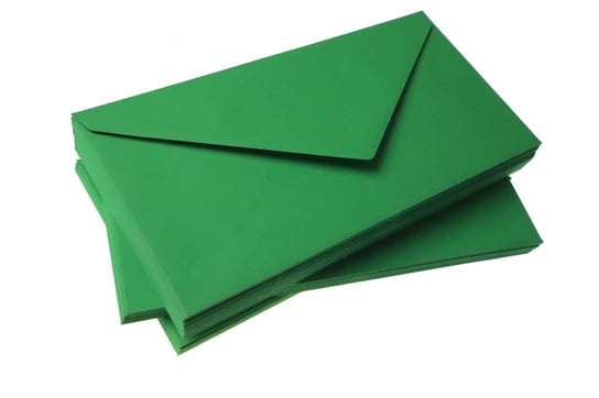 Koperty kolorowe zielone intensywne 120g  DL 10szt nr 1 Shan