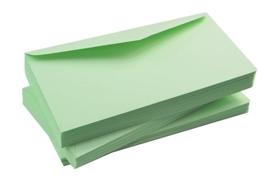 Koperty kolorowe zielone jasne 120g DL 10szt nr 66 Mazak
