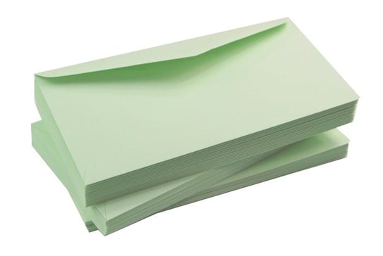 Koperty kolorowe zielone jasne 120g DL 10szt nr 66A Mazak