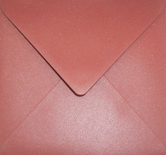 Koperty kwadratowe Aster Metallic czerwone 5szt. Netuno