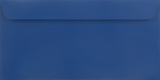 Koperty ozdobne aksamitnie gładkie DL HK niebieskie Plike Royal Blue 140g 25 szt. - na luksusowe zaproszenia na galę bankiet wesele Netuno