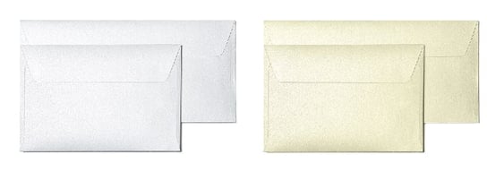Koperty ozdobne, białe, 15,8 x 15,8 cm, 10 sztuk GALERIAPAPIERU