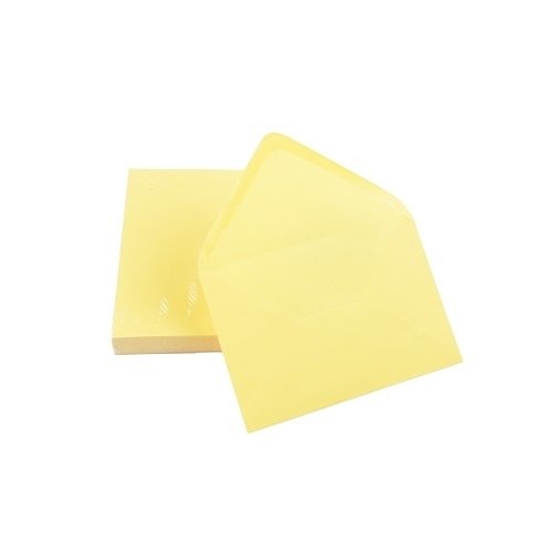 Koperty ozdobne, C6, żółte, 50 sztuk Neopak
