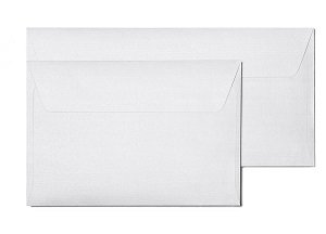 Koperty ozdobne Galeria Papieru, DL, prążki białe, 10 sztuk Argo