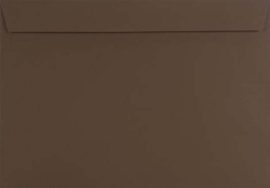 Koperty ozdobne gładkie C4 HK brązowe Design  120g 25 szt. - na zaproszenia ślubne kartki okolicznościowe vouchery Netuno