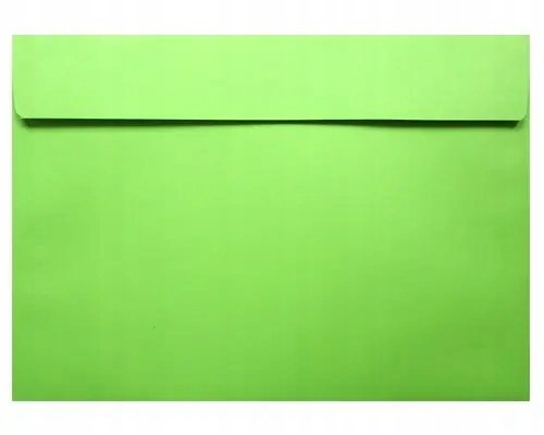 Koperty ozdobne gładkie C5 HK j. zielone Design  120g 25 szt. - na laurki dla dzieci zaproszenia kartki wiosenne Netuno