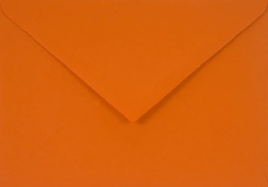 Koperty ozdobne gładkie C6 NK pomarańczowe Sirio Color Arancio 115g 25 szt. - na zaproszenia kartki vouchery laurki Netuno