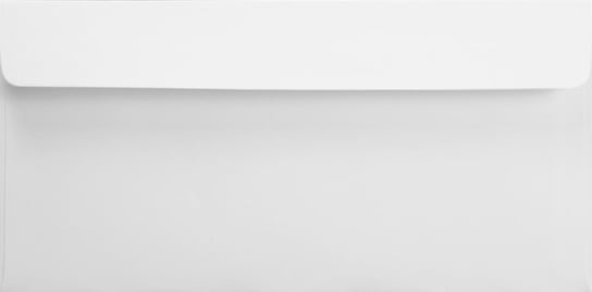 Koperty ozdobne gładkie DL HK białe Splendorgel 120g 50 szt. - na zaproszenia kartki dla partnerów biznesowych Splendorgel