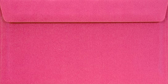 Koperty ozdobne gładkie DL HK c. różowe Burano Rosa Shocking 90g 25 szt. - na laurki zaproszenia Netuno