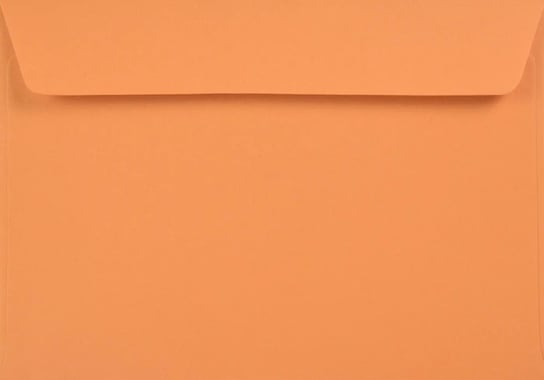 Koperty ozdobne gładkie ekologiczne C6 HK pomarańczowe Kreative Mandarin 120g 25 szt. - na zaproszenia kartki vouchery laurki Netuno