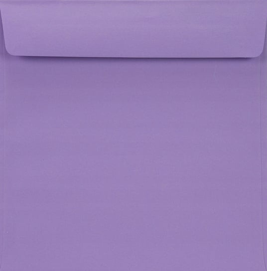 Koperty ozdobne gładkie kwadratowe HK fioletowe Burano Violet 90g 25 szt. - do zaproszeń na bal przyjęcie dla dzieci Netuno