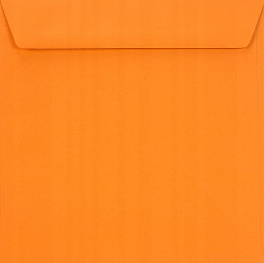 Koperty ozdobne gładkie kwadratowe HK pomarańczowe Burano Arancio Trop 90g 25 szt. - na zaproszenia kartki vouchery laurki Netuno
