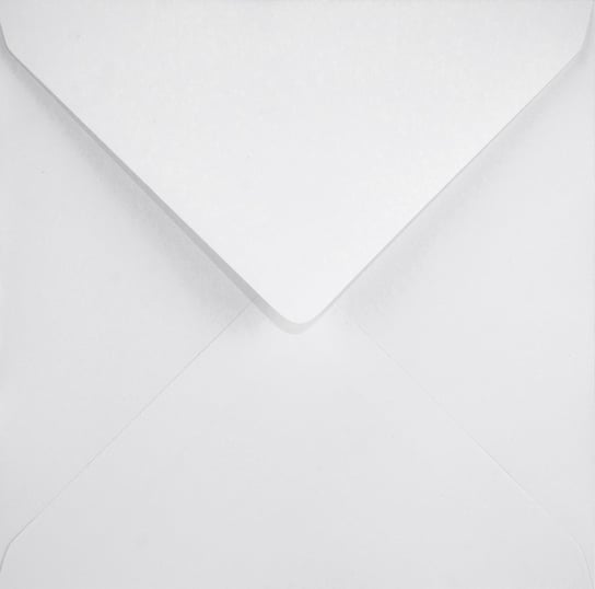 Koperty ozdobne gładkie kwadratowe NK 14cm białe Olin White 120g 25 szt. - na zaproszenia ślubne kartki okolicznościowe vouchery Netuno