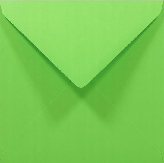 Koperty ozdobne gładkie kwadratowe NK 14cm zielone Rainbow R76 80g 50 szt. - na zaproszenia ślubne kartki okolicznościowe vouchery Netuno