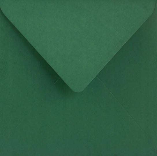 Koperty ozdobne gładkie kwadratowe NK c. zielone Sirio Color Foglia 115g 25 szt. - na zaproszenia w stylu boho laurki dla dzieci Netuno