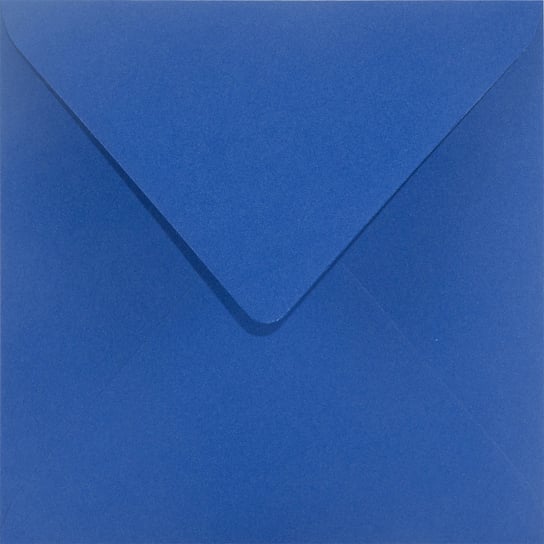Koperty ozdobne gładkie kwadratowe NK niebieskie Sirio Color Iris 115g 25 szt. - na zaproszenia gratulacje z okazji narodzin Sirio Color