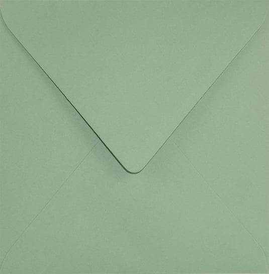 Koperty ozdobne gładkie kwadratowe NK zielone Keaykolour Matcha Tea 120g 25 szt. - koperty w pastelowym kolorze na kartki bony podarunkowe Keaykolour