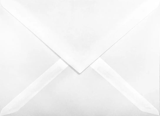 Koperty ozdobne gładkie transparentne z kalki C6 NK białe Golden Star 110g 25 szt. - na zaproszenia ślubne kartki okolicznościowe vouchery Netuno