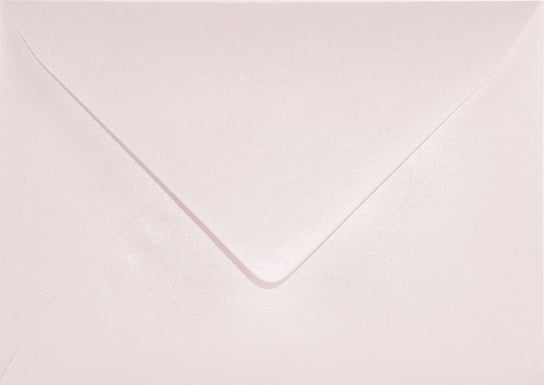Koperty ozdobne perłowe B6 NK różowe Aster Metallic Candy Pink 120g 25 szt. - na zaproszenia z okazji baby shower Netuno