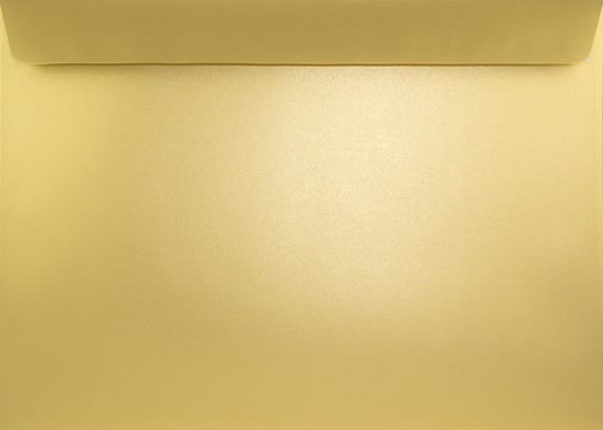 Koperty ozdobne perłowe C4 HK złote Sirio Pearl Aurum 125g 25 szt. - na zaproszenia ślubne kartki okolicznościowe vouchery Netuno