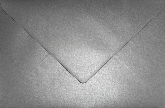 Koperty ozdobne perłowe C5 NK szare Aster Metallic Grey 120g 25 szt. - na zaproszenia ślubne kartki okolicznościowe vouchery Netuno