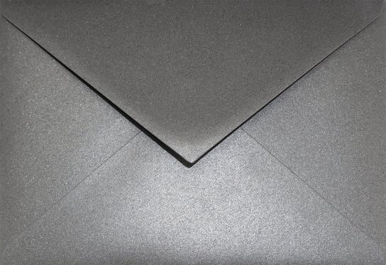 Koperty ozdobne perłowe C6 NK szare Aster Metallic Grey 120g 25 szt. - na zaproszenia ślubne kartki okolicznościowe vouchery Netuno