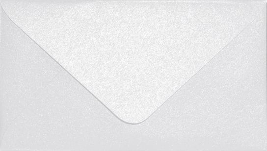 Koperty ozdobne perłowe C8 NK białe Aster Metallic White 120g 25 szt. - na wizytówki bilecik karty podarunkowe do albumu do scrapbookingu Netuno