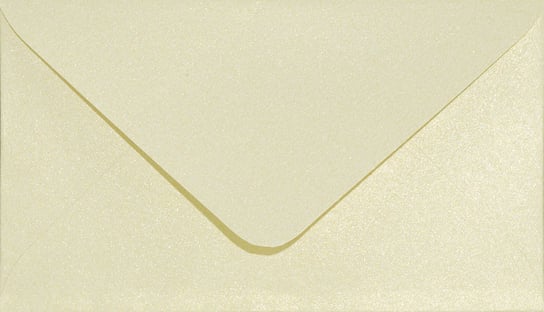 Koperty ozdobne perłowe C8 NK waniliowe Aster Metallic Gold Ivory 120g 25 szt. - na wizytówki bilecik karty podarunkowe do albumu do scrapbookingu Netuno