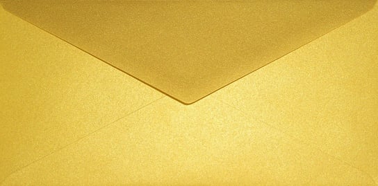 Koperty ozdobne perłowe DL NK złote Aster Metallic Cherish 120g 25 szt. - na zaproszenia ślubne złote gody kartki świąteczne vouchery Netuno