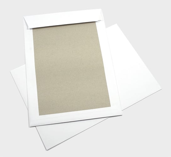 Koperty wysyłkowe z tekturowym spodem ochronne B4 białe 400g 100 szt. - do wysyłki dokumentów folderów zdjęć Netuno