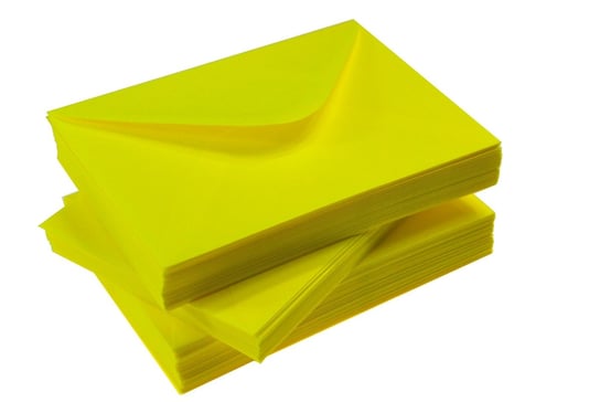 Koperty  żółte fluo neon 80 g/m2  C6 10 szt  nr 60 Shan