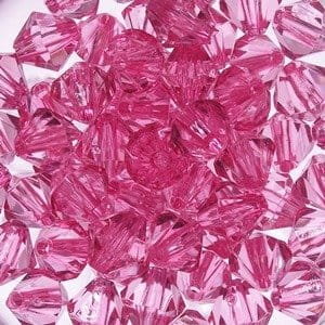 Korale Akrylowe Diamentowe 10mm (14szt) Róż Dystrybutor Kufer