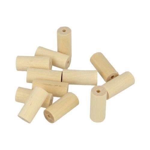 Koralik drewniany Lucy cylinder 20x8,6mm 25 sztuk - Artémio Beige Inna marka