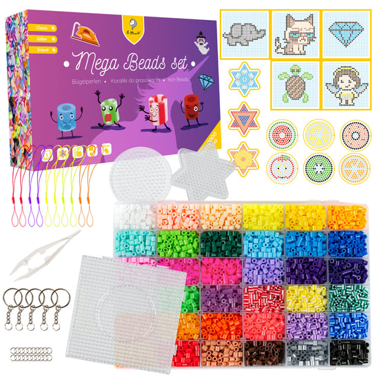 Koraliki Do Prasowania La Manuli - Zestaw Mega Beads Set, 11000 Szt. La Manuli