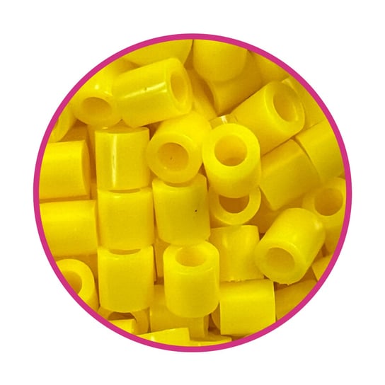 Koraliki do prasowania - Pinki Polapinki 1000 sztuk Midi Kolor Żółty - Słoneczny Uśmiech Kraina Polapinki