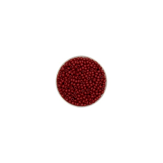 Koraliki ozdobne, okrągłe, czerwone, 17 g Euroclass