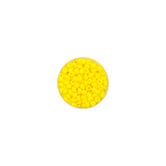 Koraliki ozdobne, okrągłe, żółte, 17 g Euroclass