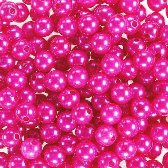 Koraliki perłowe 6mm (50szt) Ciemny Róż Dystrybutor Kufer
