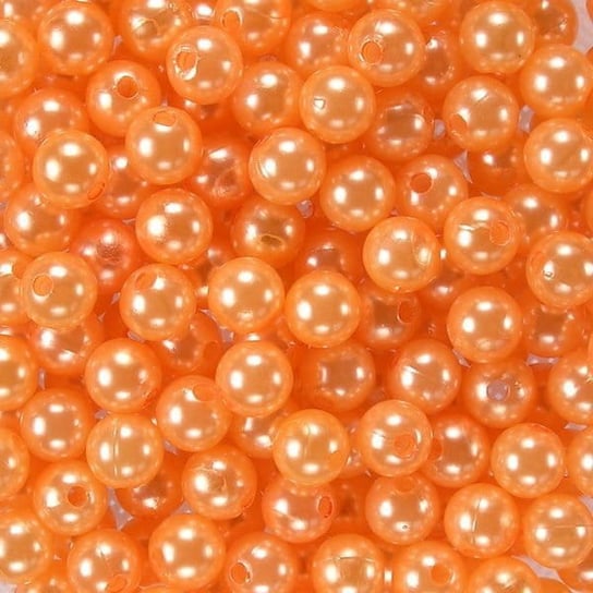 Koraliki perłowe 6mm (50szt) Pomarańczowy Dystrybutor Kufer