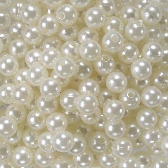 Koraliki perłowe 6mm (50szt) Wanilia Dystrybutor Kufer