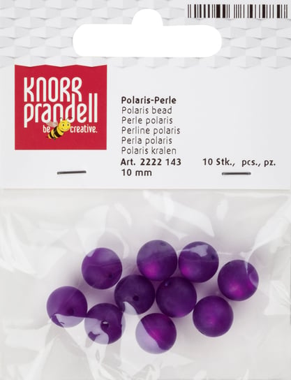 Koraliki Polaris, fioletowe, 10 sztuk Knorr Prandel